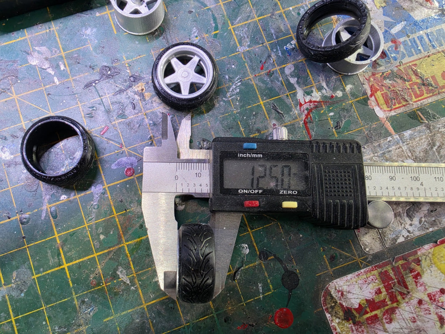 1/24 Scale BROCK B1 3d Printed Wheels & RUBBER Tyres