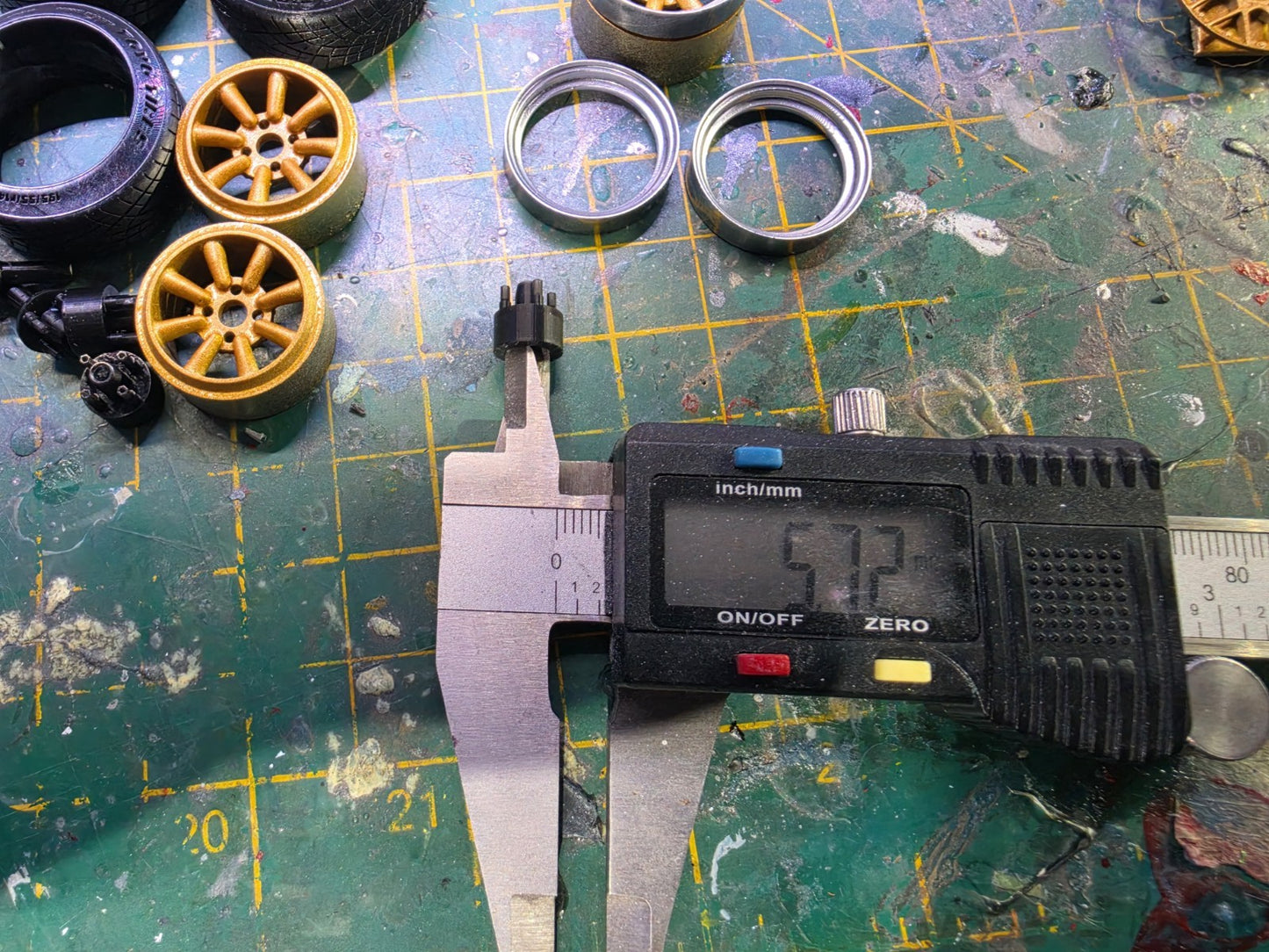 1/18 Scale WATANABE RS 3d Printed Wheels And RESIN Toyo Tyres PRE-PAINTED GOLD