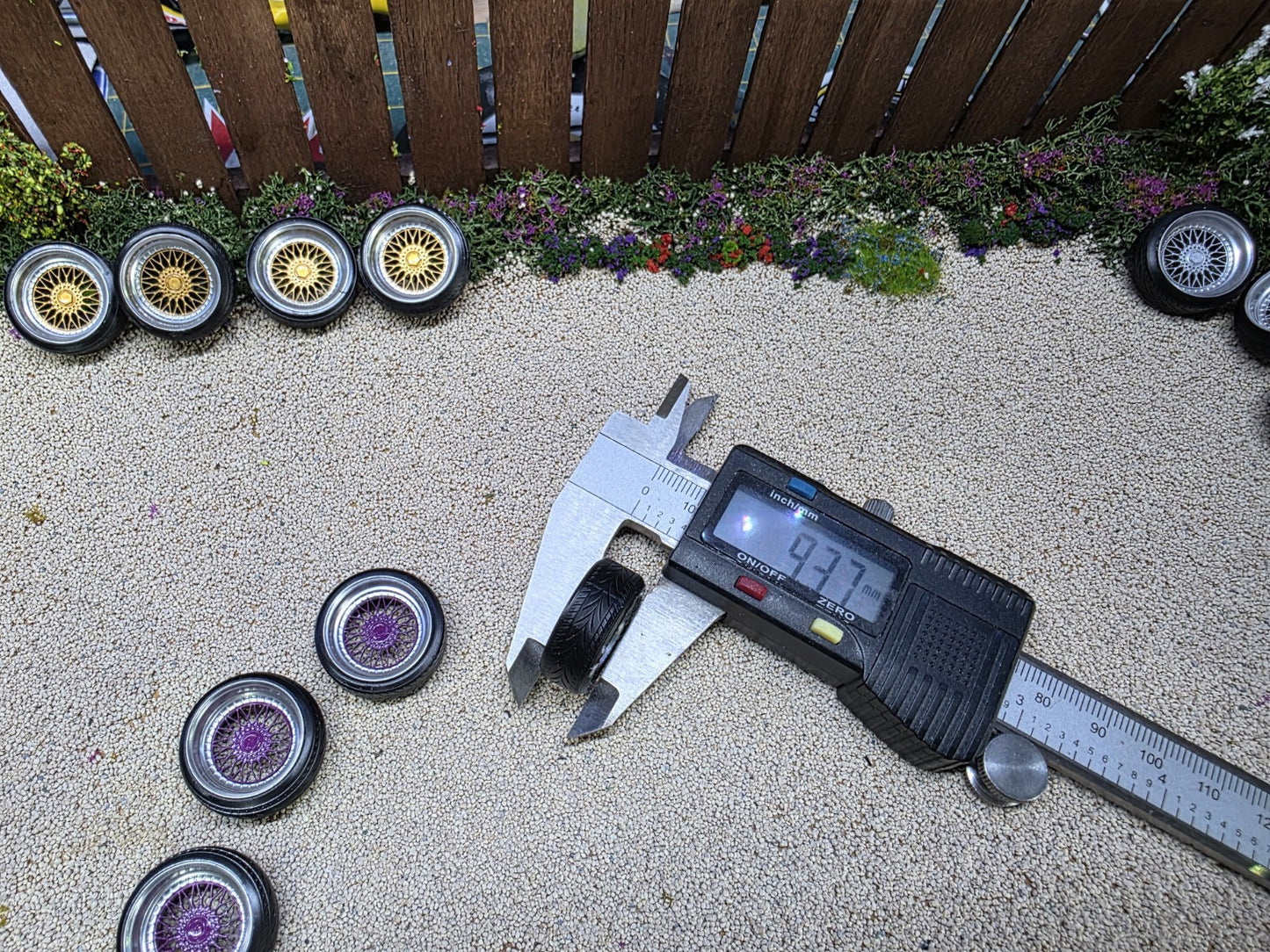 1/24 scale BBS RS Purple painted Set