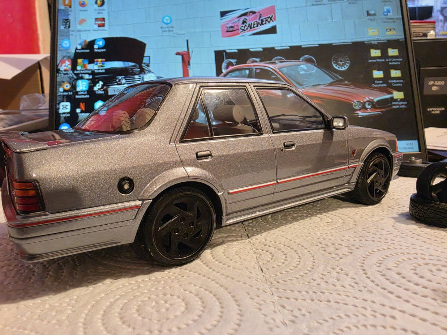 1/18 scale Ford Escort RS TURBO Wheels with Toyo RESIN Tyres & MCG OTTO HUBS