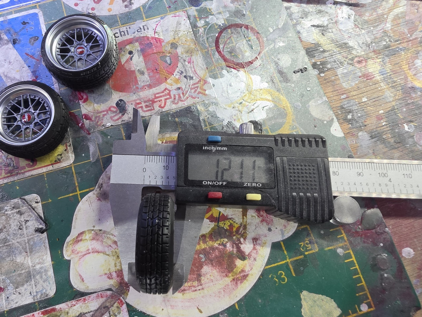1/18 BBS RS2 Pre-painted Grey with Tyres RESIN DIECAST MODEL ***SALE ITEM***