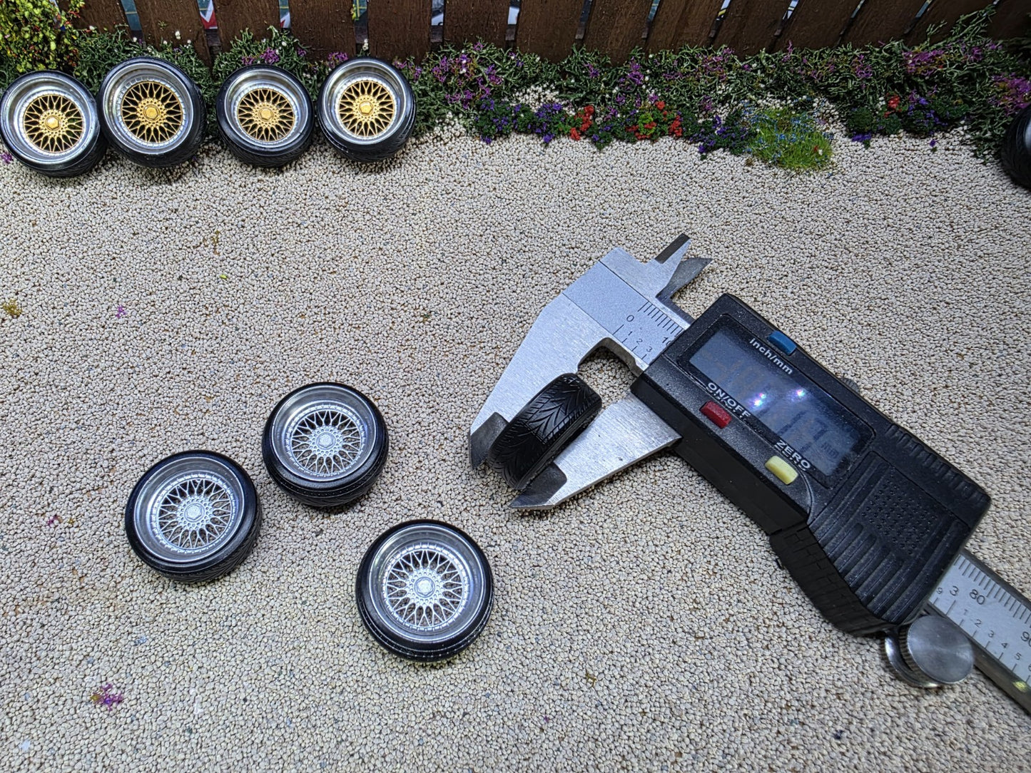 1/24 scale BBS RS Silver painted Set