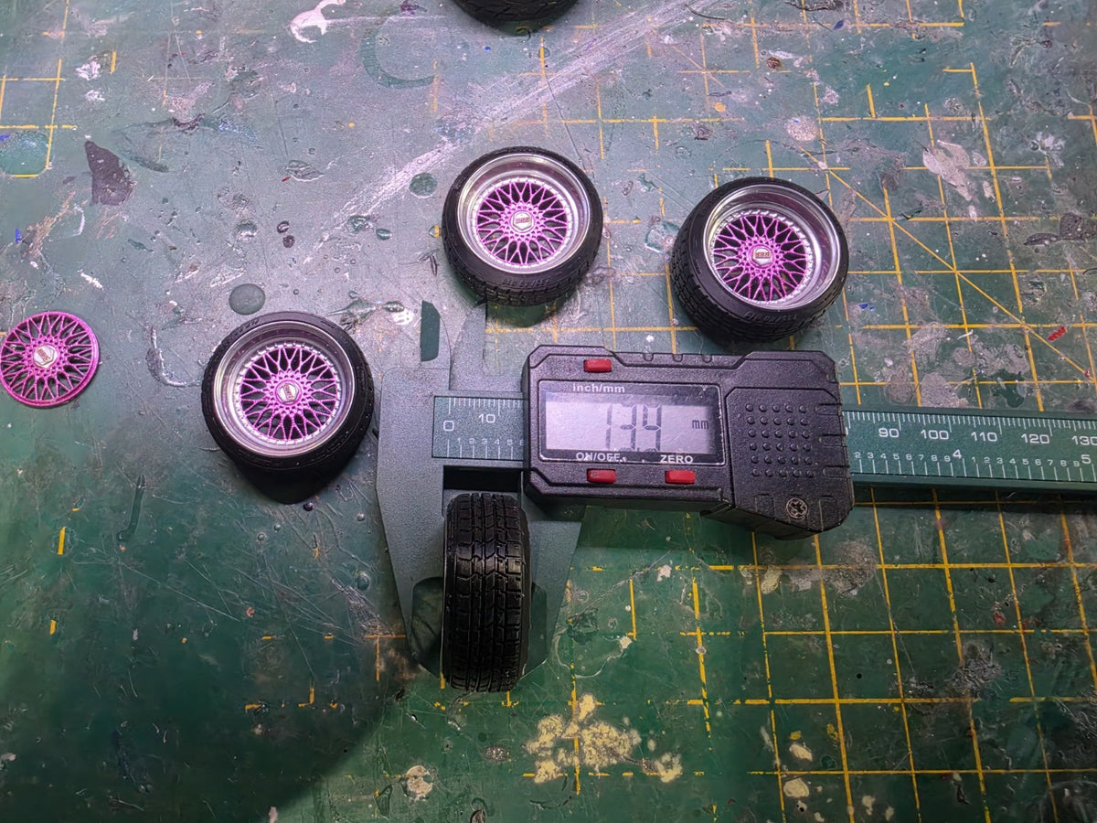 1/18 scale BBS RS Wheels PRE-PAINTED PINK