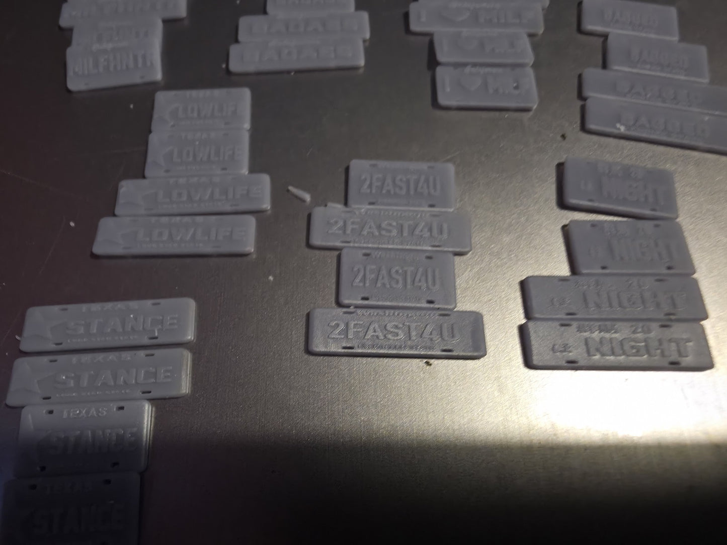3D NUMBER PLATES