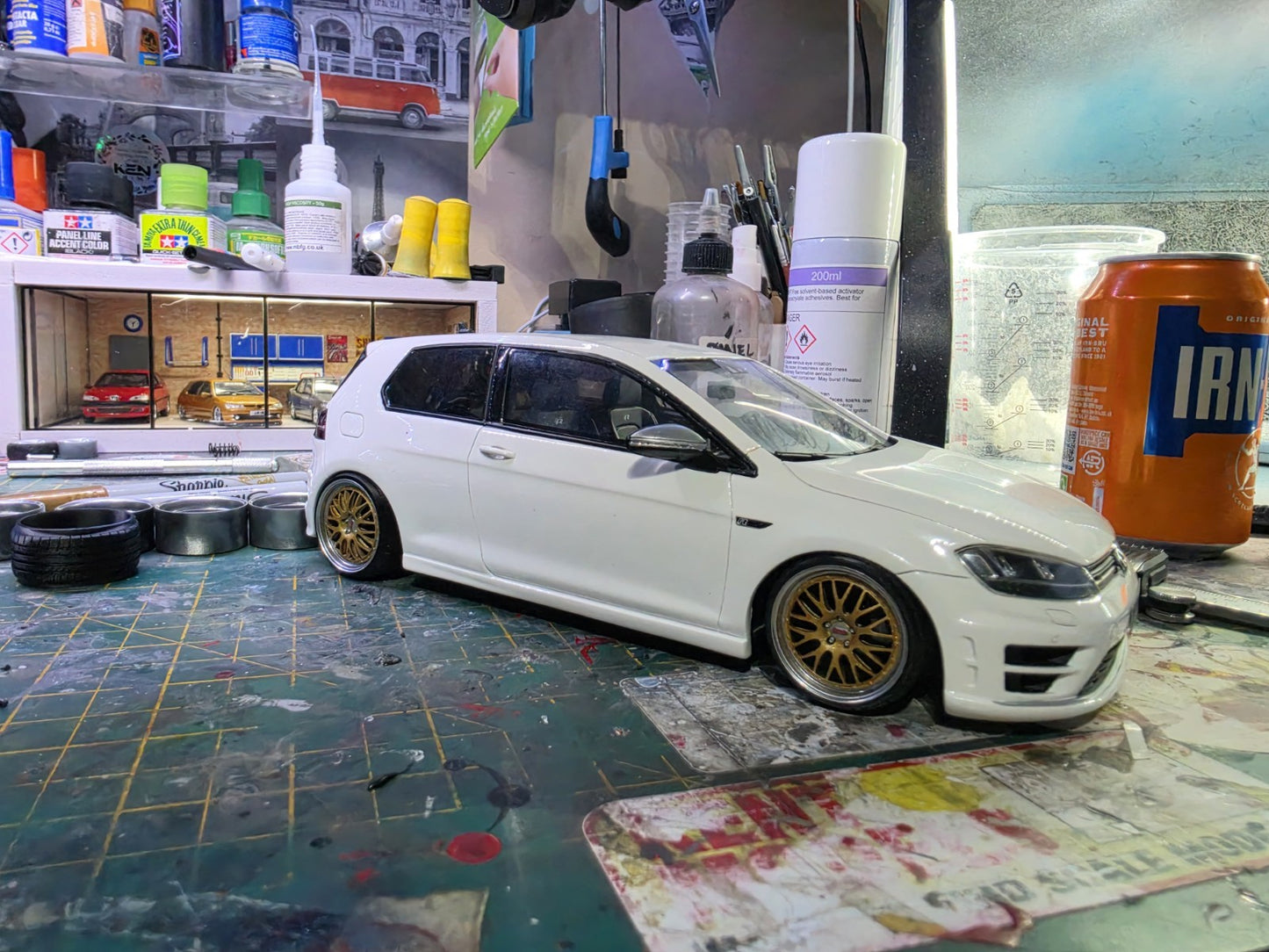 1/18 Scale BBS E88 3d Printed Wheels & RESIN Tyres PRE PAINTED