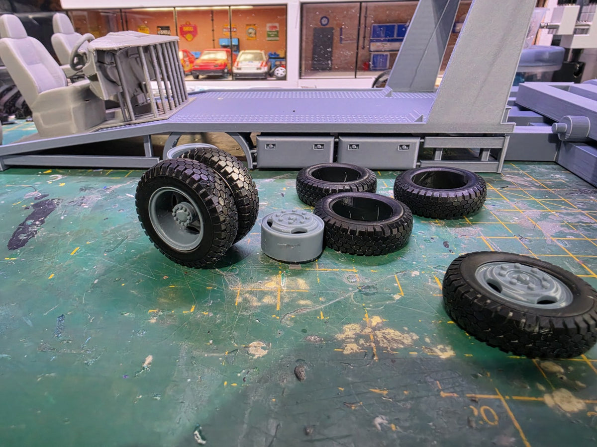 1/18 Ford Transit Recovery Lorry 3D Printed Model Kit Beavertail FULL KIT