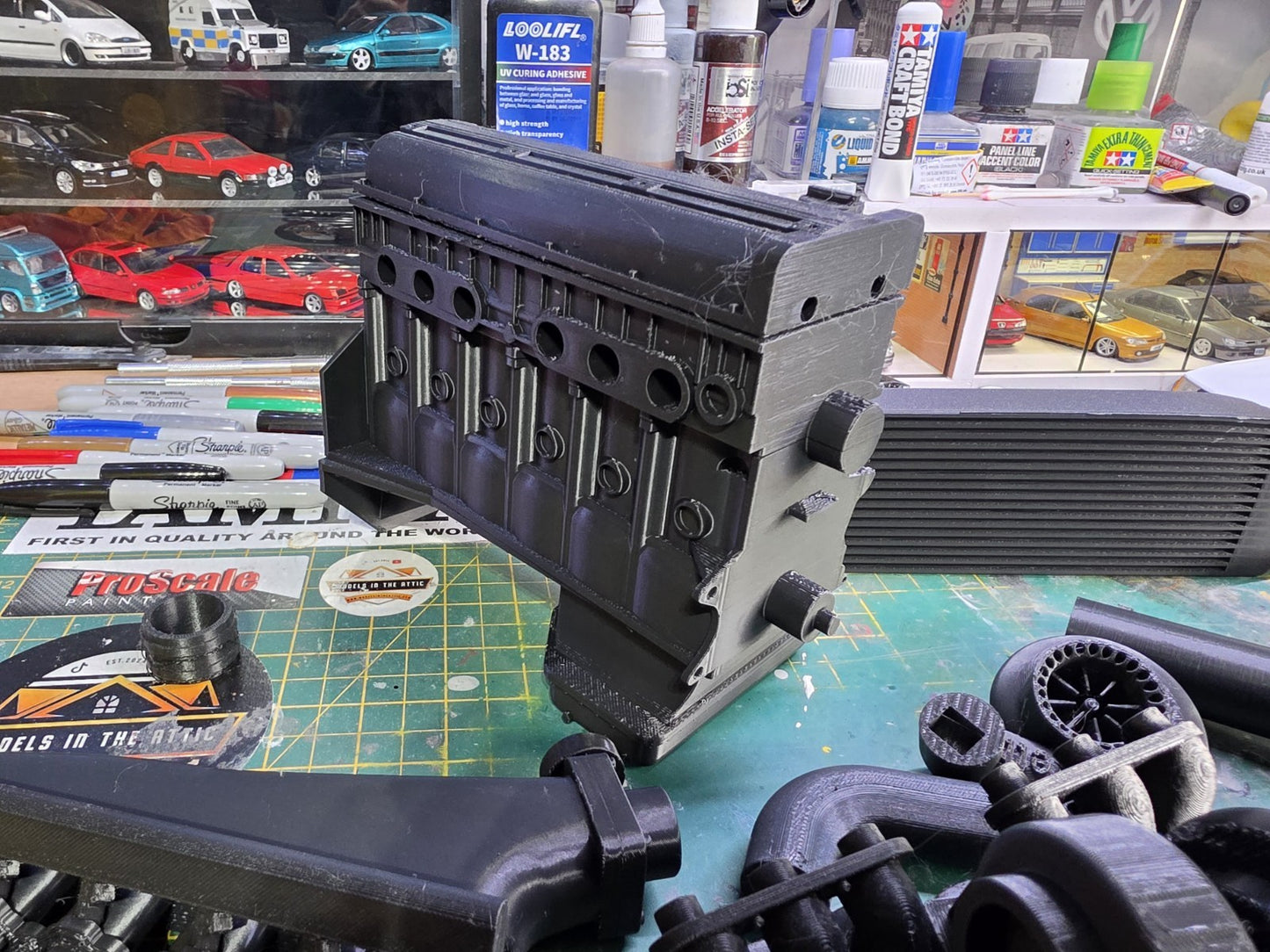 1/4 Scale 3D PRINTED Toyota 2JZ Engine For DESK DISPLAY GIFT KIT