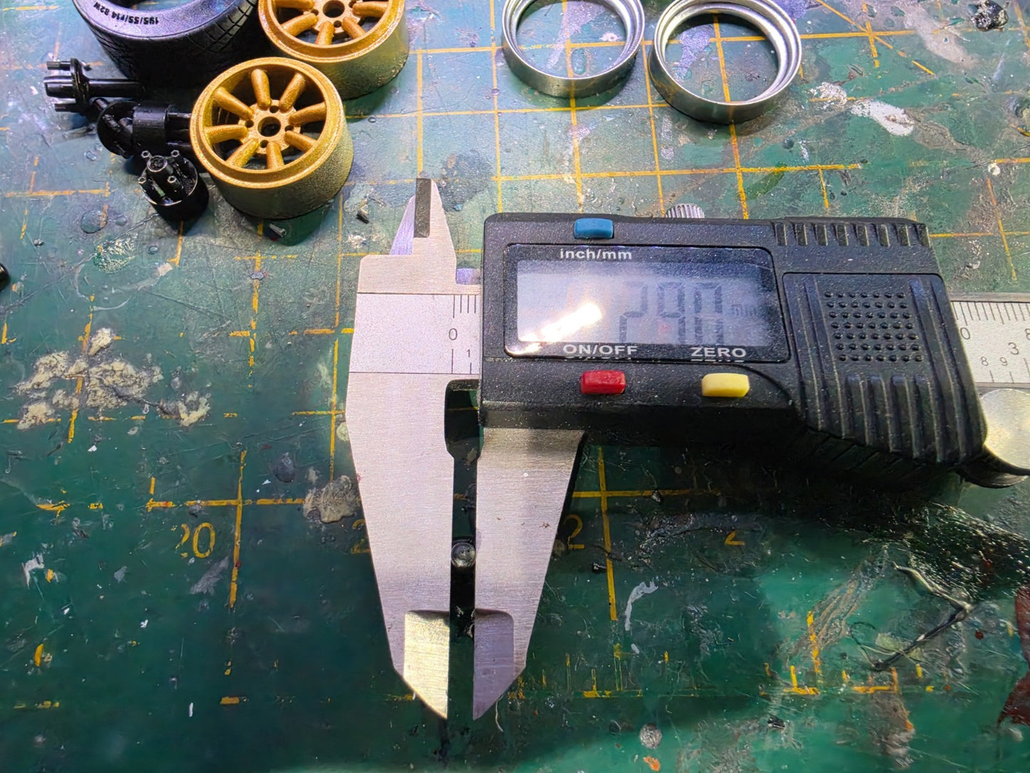 1/18 Scale WATANABE RS 3d Printed Wheels And RESIN Toyo Tyres PRE-PAINTED GOLD