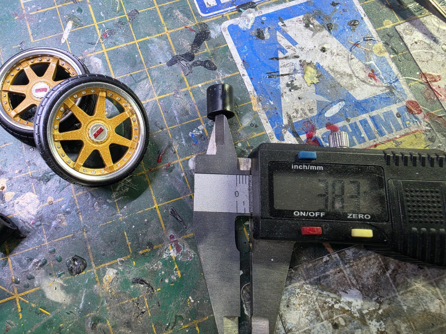 1/18 Scale BBS RT700 3d Printed Wheels & Tyres PRE PAINTED