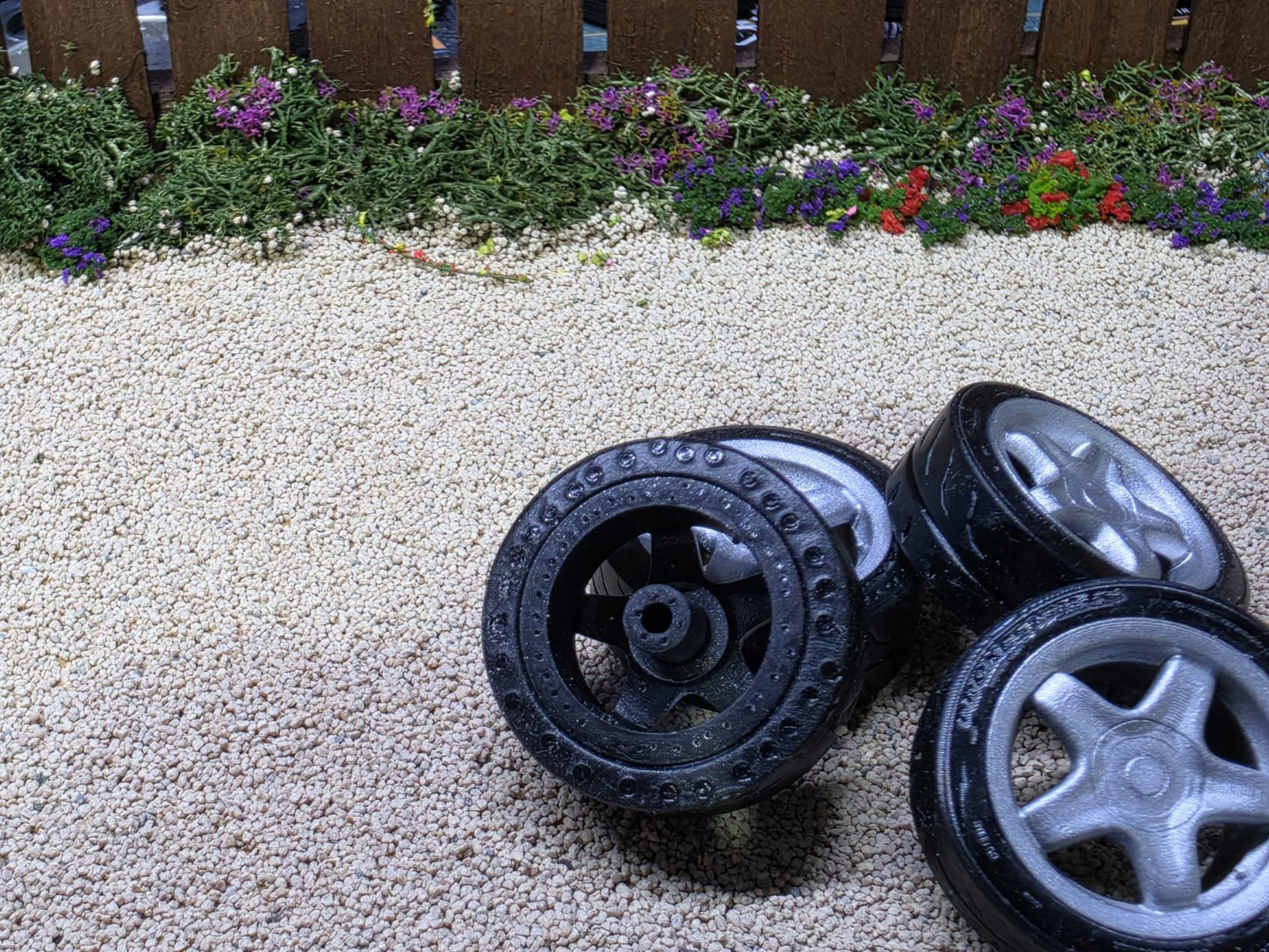 1/18 Scale Alessio Speedline 3d Printed Wheels & RUBBER Tyres
