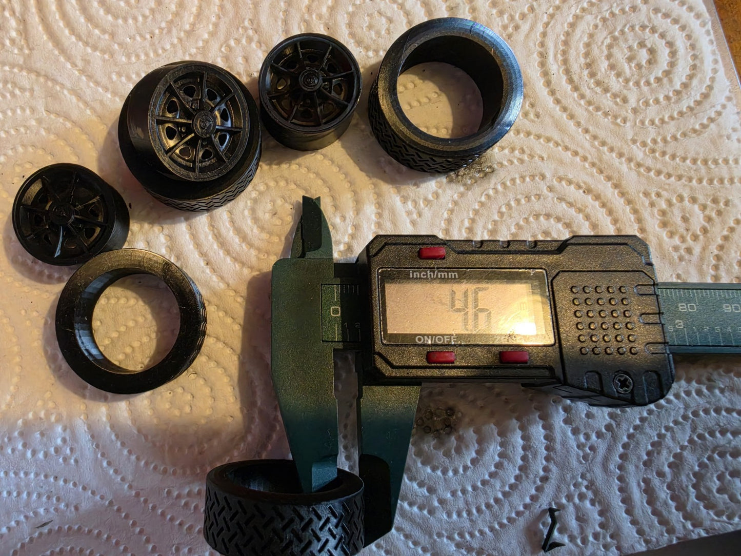 1/18 Scale Dunlop D1 3d Printed Wheels & Tyres