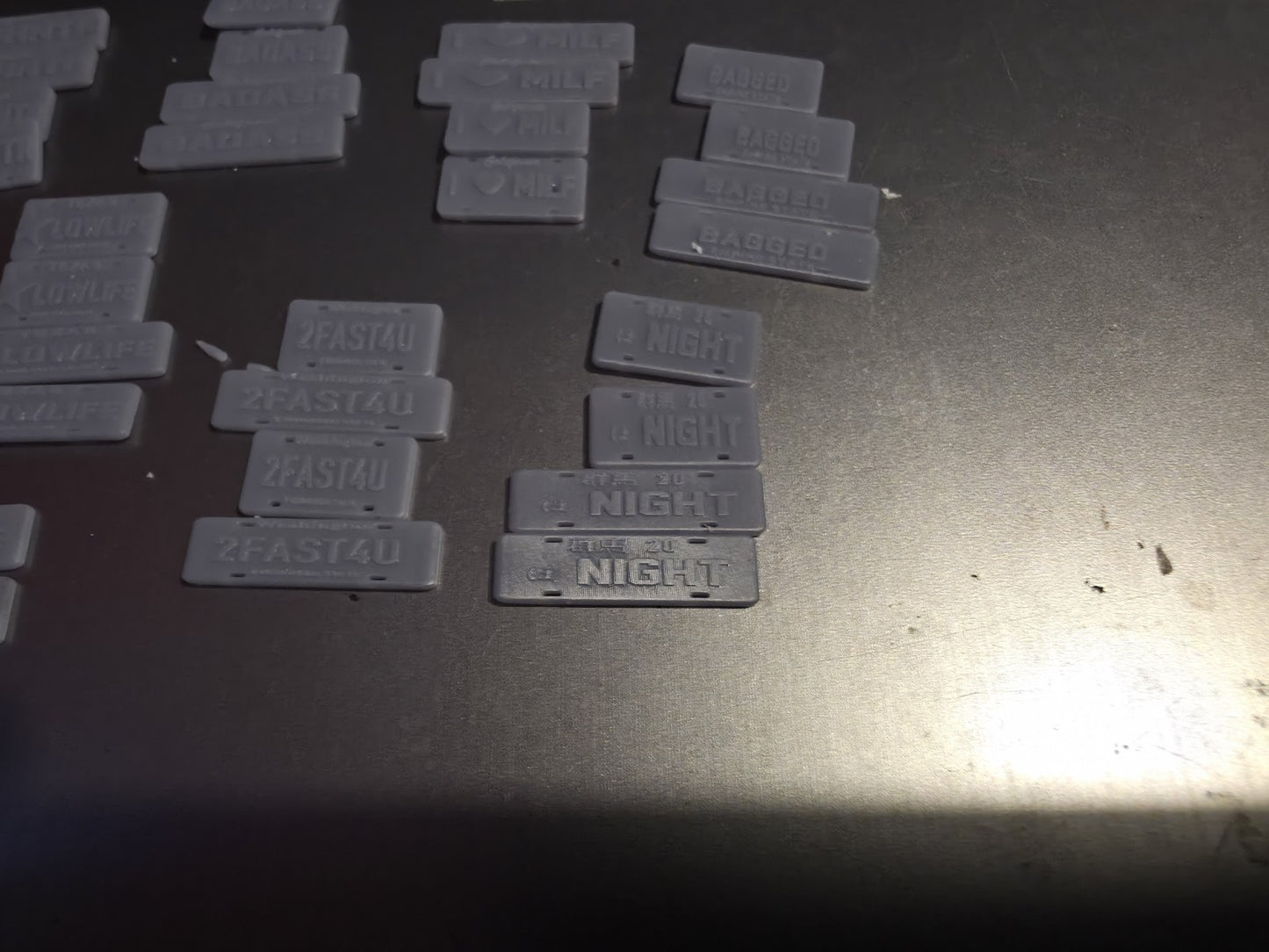 3D NUMBER PLATES