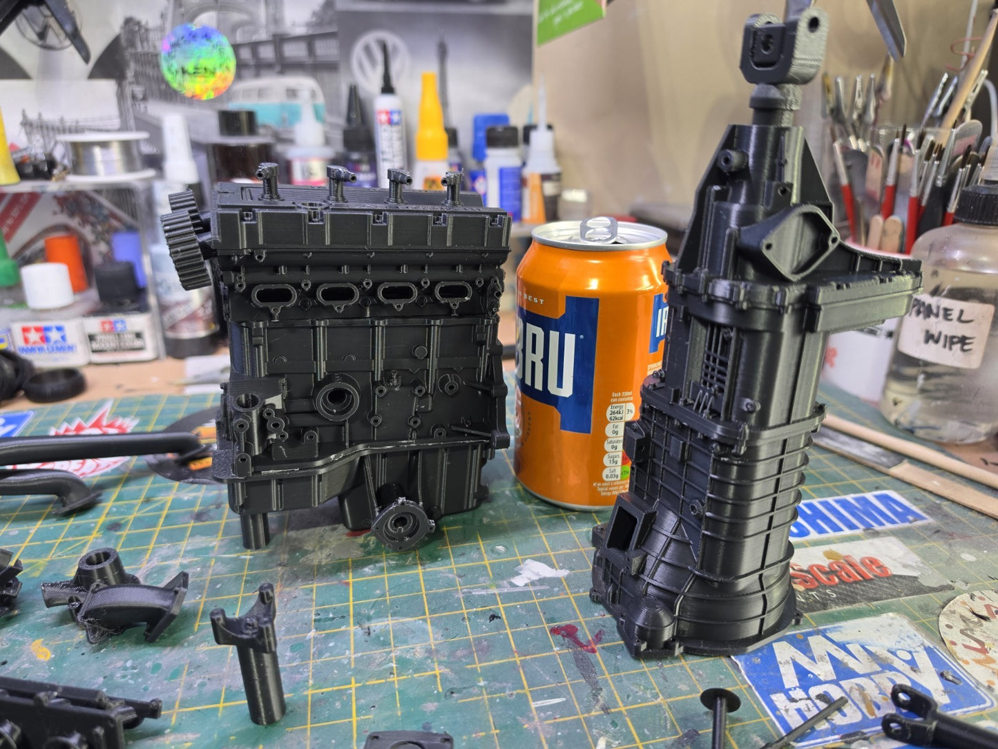 1/5 Scale 3D PRINTED FORD YB Engine And Gearbox For DESK DISPLAY Or GIFT KIT