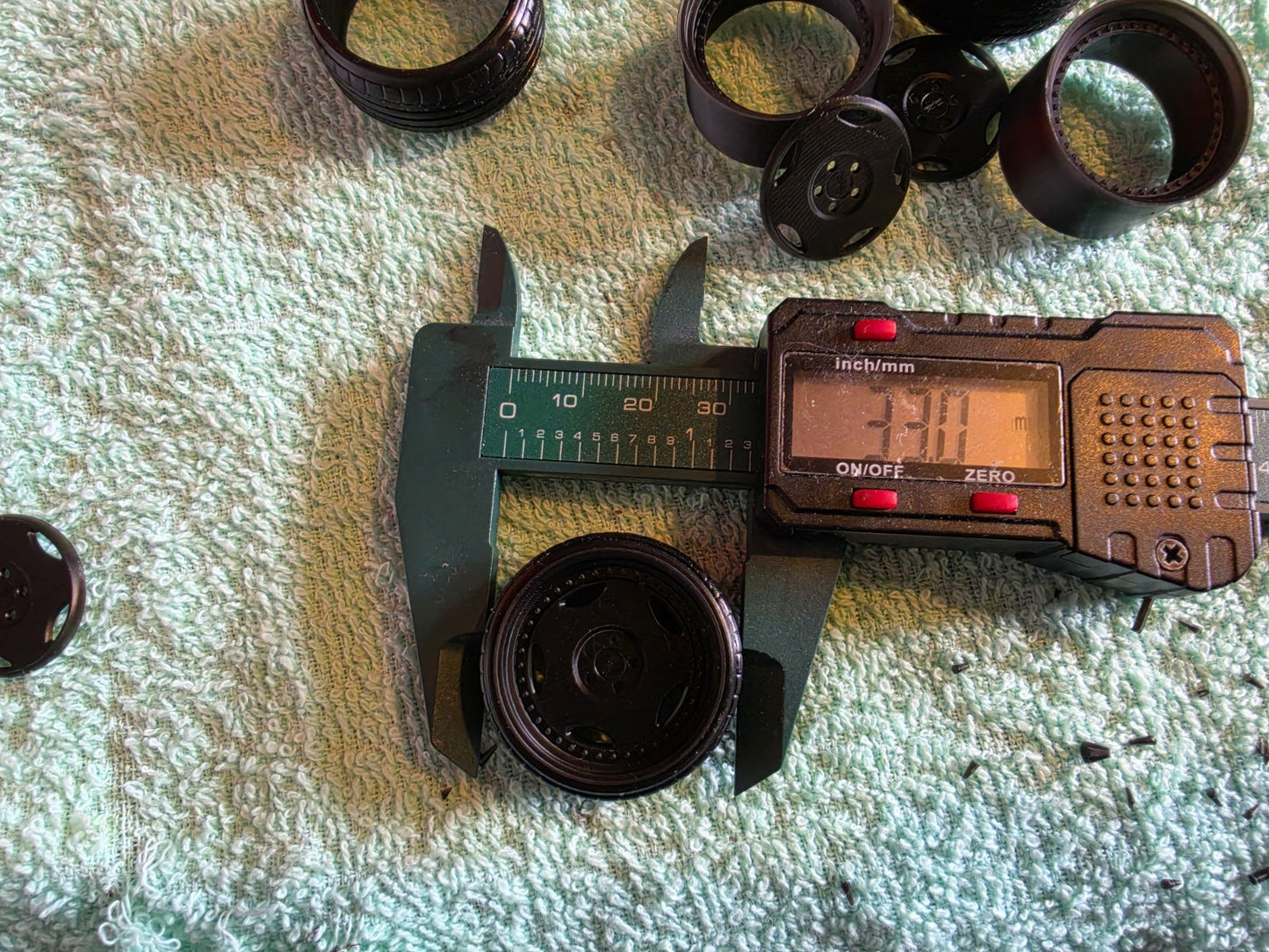 1/18 Scale 33mm OZ Breyton 3d Printed Wheels And Rubber Tyres