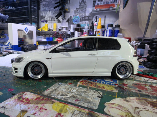 1/18 BBS RS Pre-painted Grey with Tyres RESIN DIECAST MODEL ***SALE ITEM***