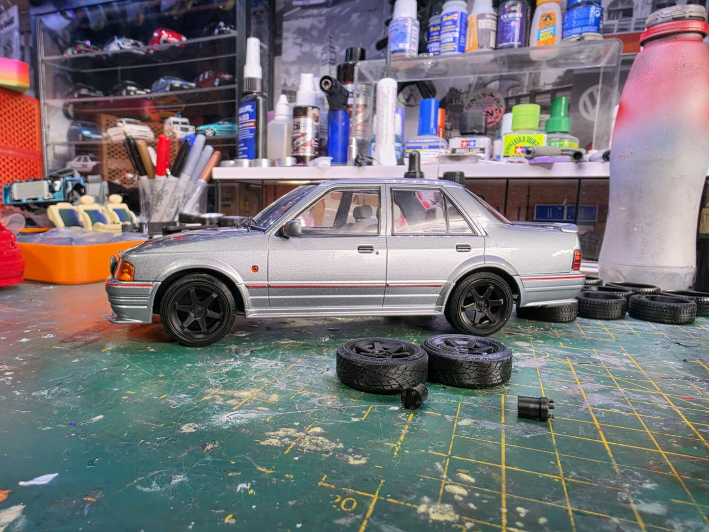 1/18 scale Japan Racing JR3 Wheels with Toyo RESIN Tyres & MCG OTTO HUBS