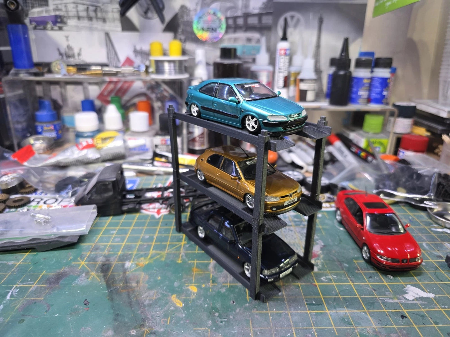 1/43 Scale Model Car 2 Tier Stacker