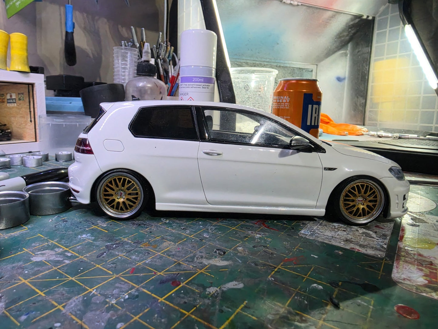1/18 Scale BBS E88 3d Printed Wheels & RESIN Tyres PRE PAINTED