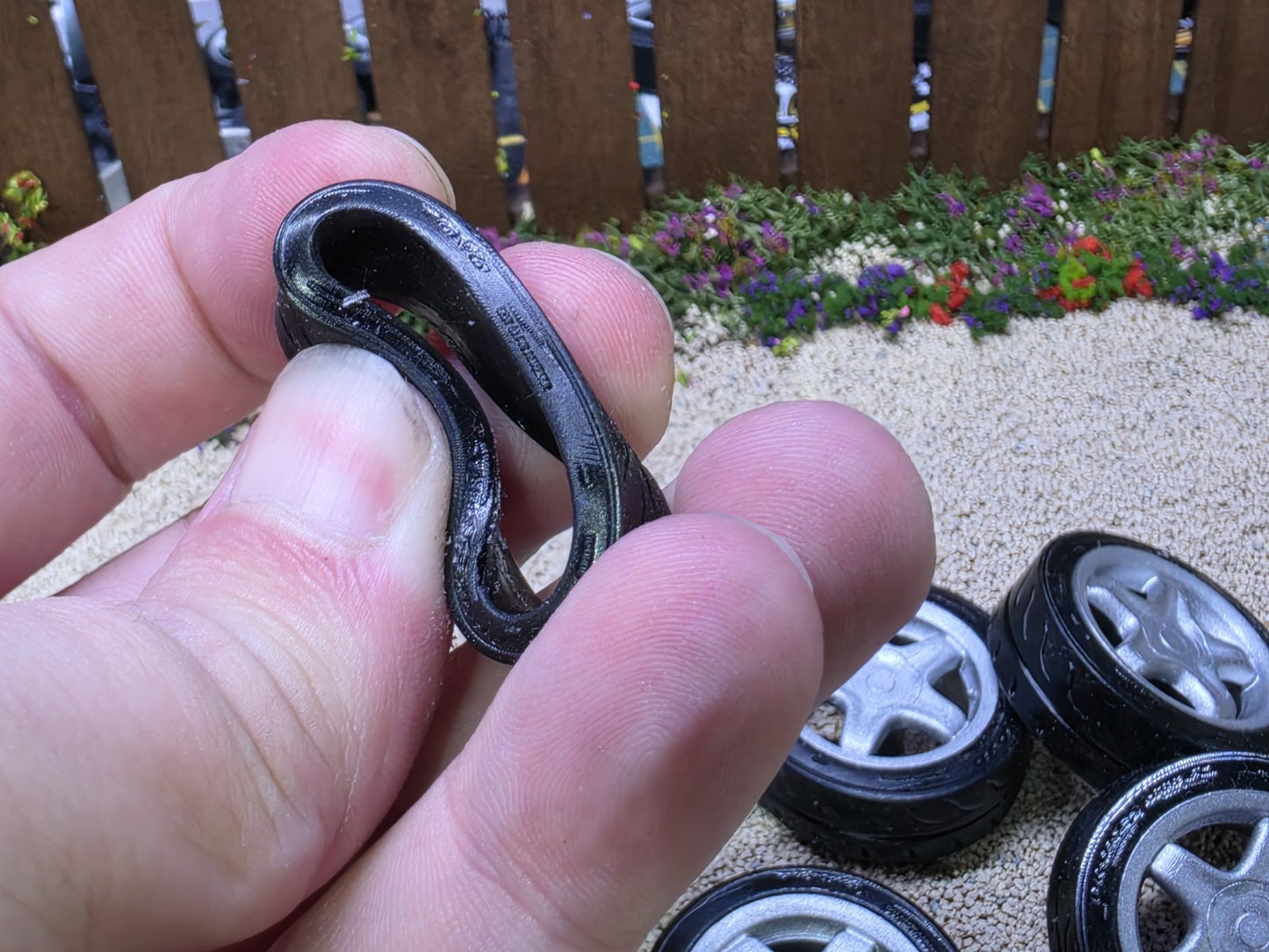 1/18 Scale Alessio Speedline 3d Printed Wheels & RUBBER Tyres