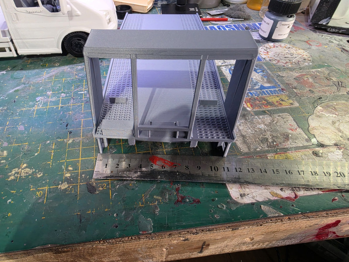 1/18 Scale Beavertail 3D PRINTED ford transit recovery bed ONLY Lorry Flat bed