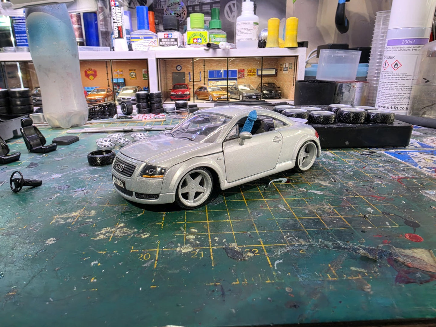 1/24 Scale BROCK B1 3d Printed Wheels & RUBBER Tyres