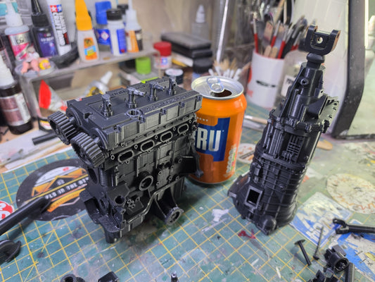 1/5 Scale 3D PRINTED FORD YB Engine And Gearbox For DESK DISPLAY Or GIFT KIT