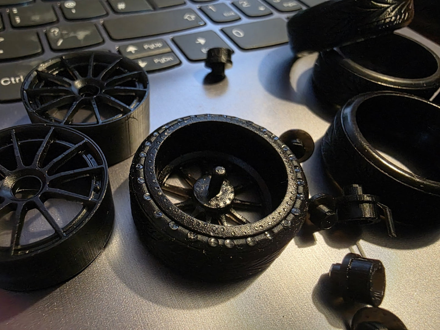 1.18 Rotiform DTM WHEELS with RUBBER PRINTED Tyres