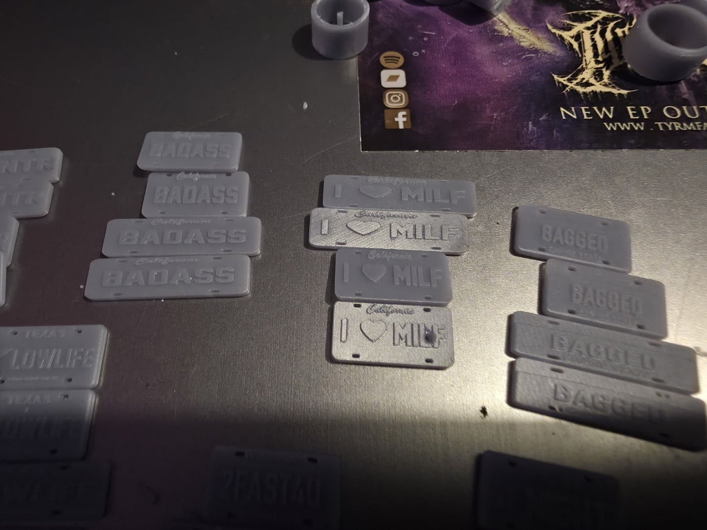 3D NUMBER PLATES