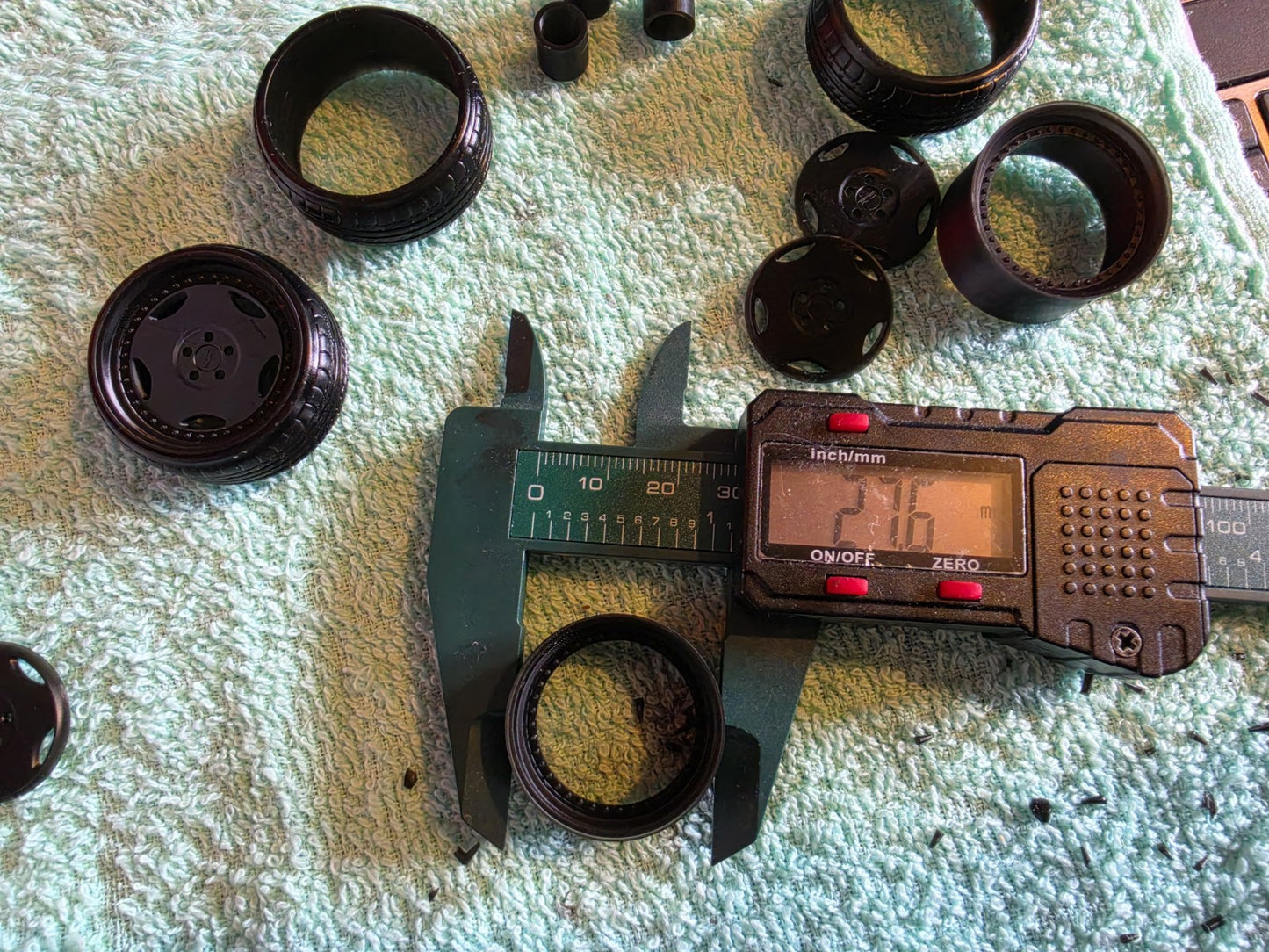 1/18 Scale 33mm OZ Breyton 3d Printed Wheels And Rubber Tyres