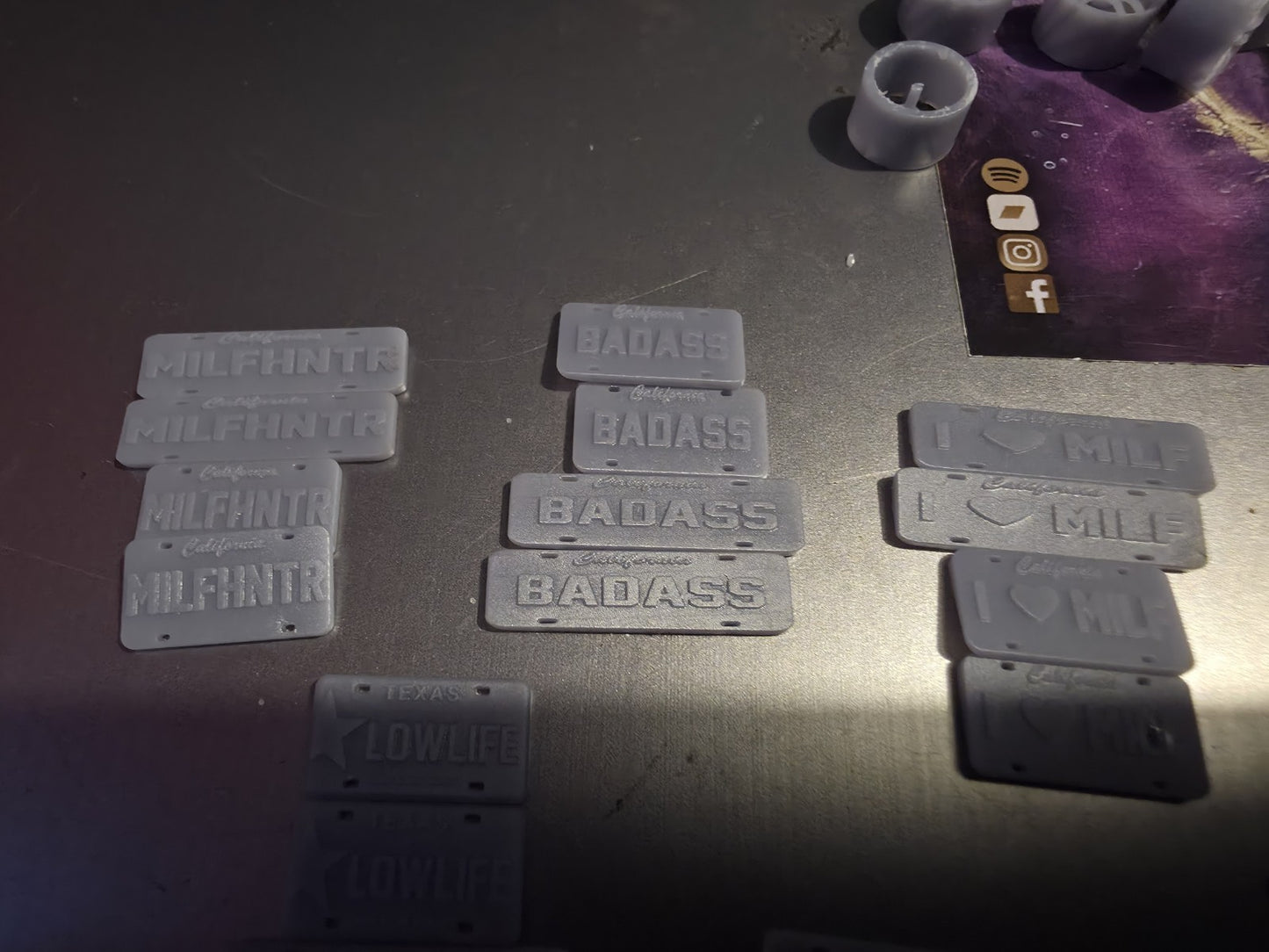 3D NUMBER PLATES