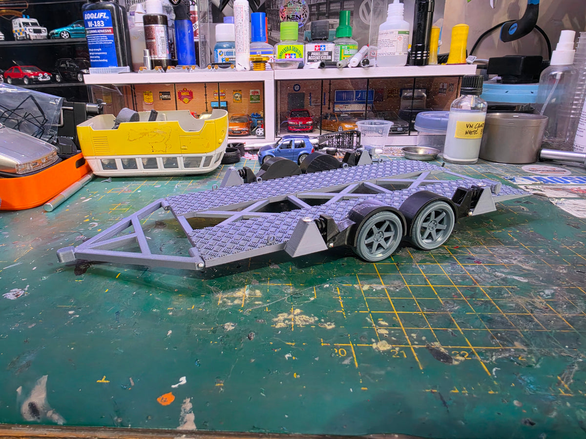 1/18 scale Functioning Lowered Transporter Trailer Kit