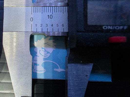 Naughty Calvin Windscreen Sticker