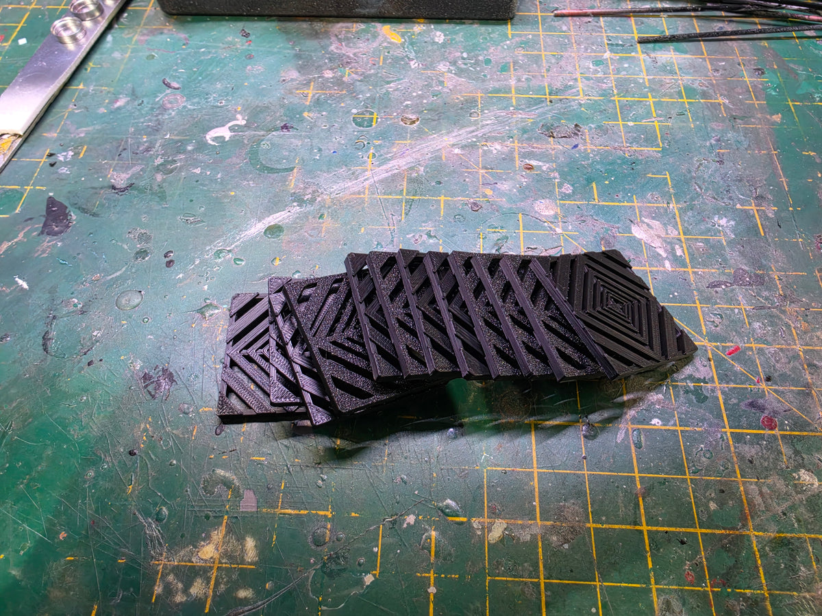 1/18 Scale Tuff Tile Flooring for Dioramas (BLACK)