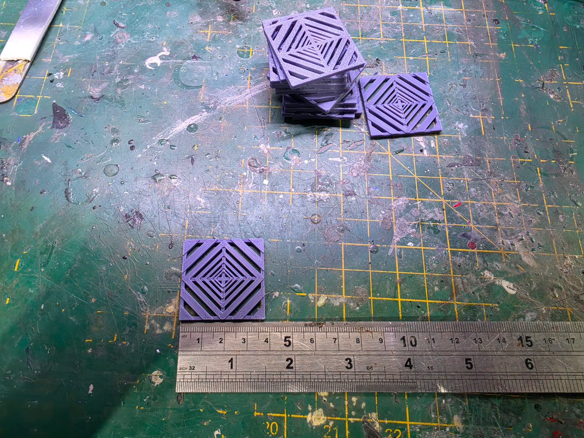 1/18 Scale Tuff Tile Flooring for Dioramas (PURPLE)