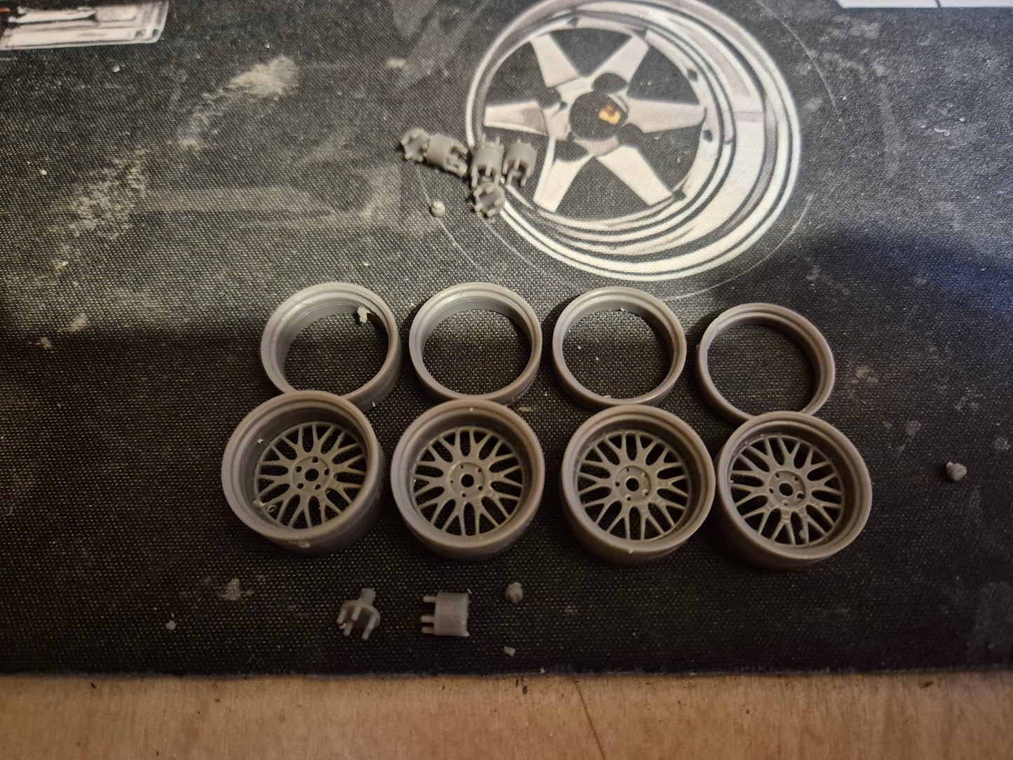 1/24 Scale BBS LM 3D printed wheels