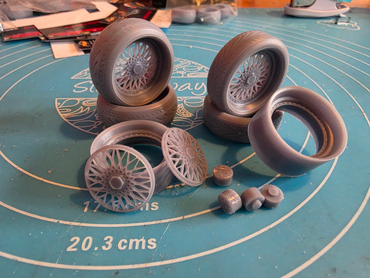 1/18 scale BBS RS Staggered Michelin tyres