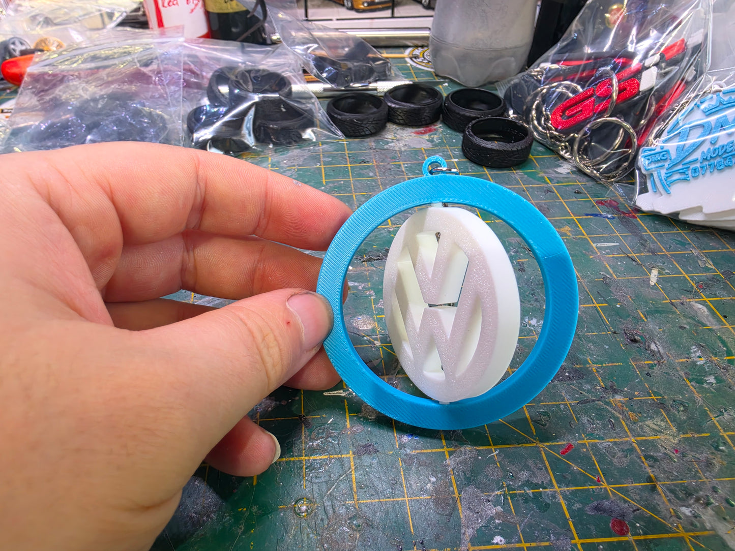 Spinning VW Keyring