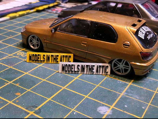 Custom printed 3D Number Plates for 1/18 1/24 1/43