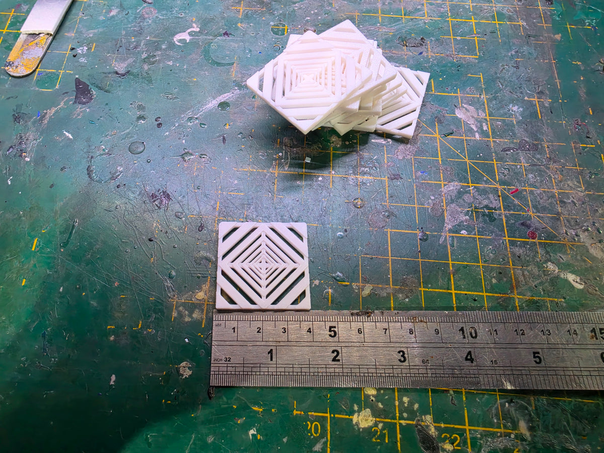 1/18 Scale Tuff Tile Flooring for Dioramas (WHITE)