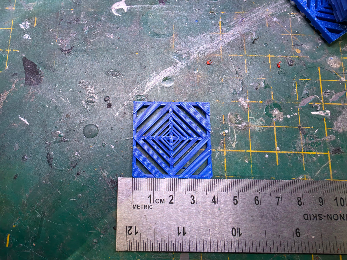 1/18 Scale Tuff Tile Flooring for Dioramas (BLUE)