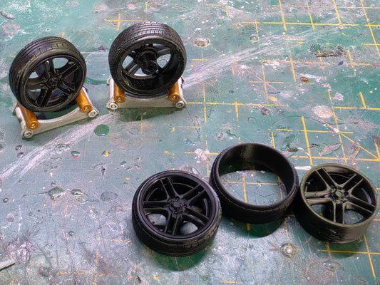 1/18 Scale Dare SMT 3d Printed Wheels & Tyres
