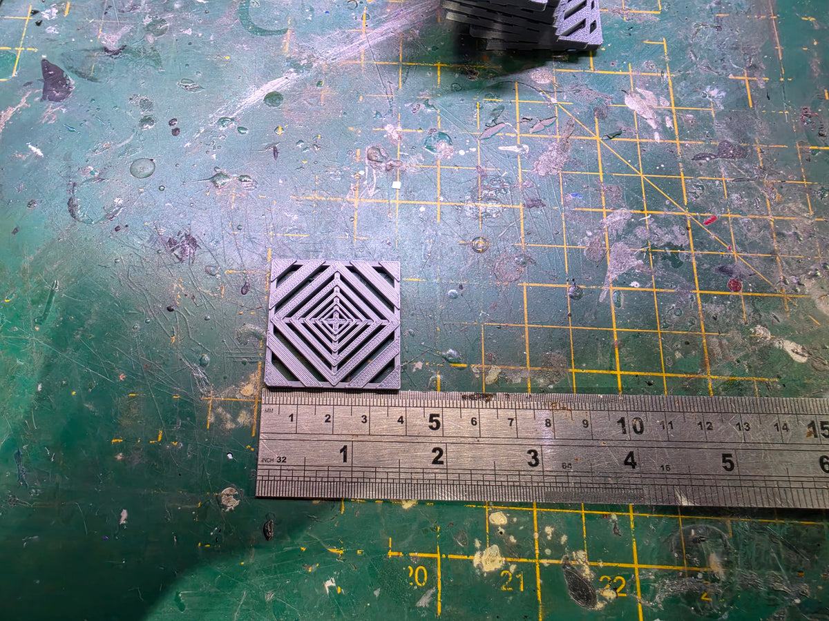 1/18 Scale Tuff Tile Flooring for Dioramas (SILVER)