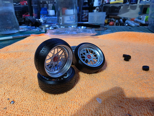 BBS RS2 Silver with Chrome Barrels