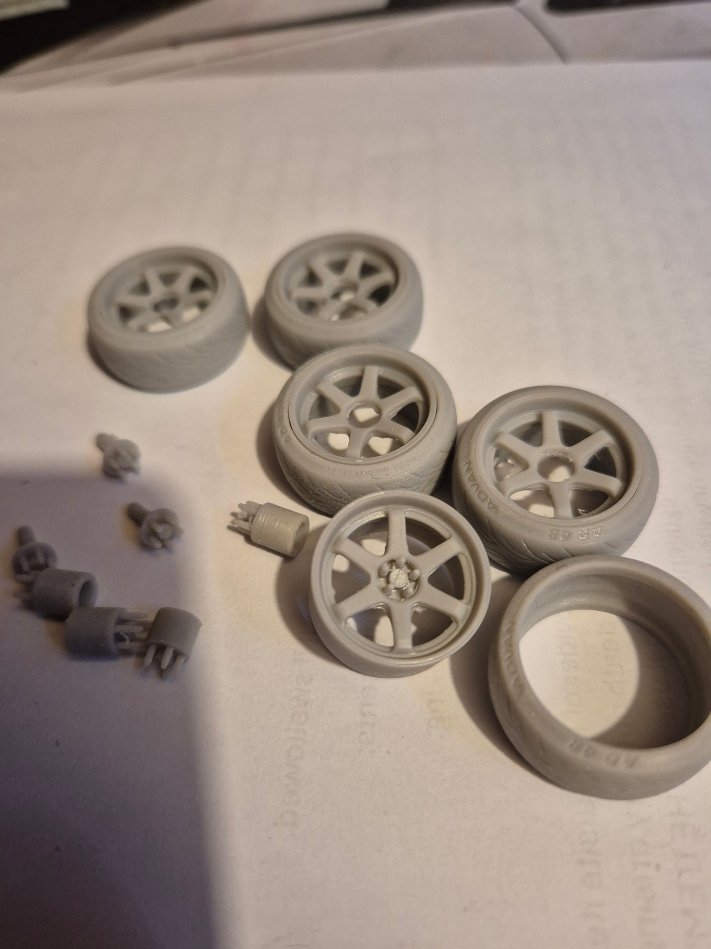 1.24 Volk TE37 set of 5 with Yokohama Tyres