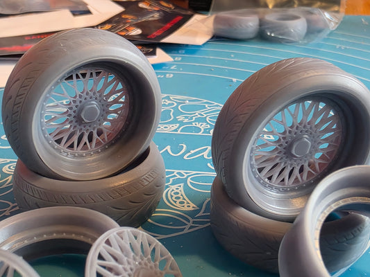 1/18 scale BBS RS Staggered Michelin tyres