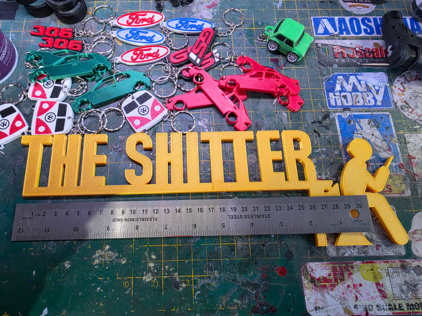 The Shitter Bathroom door sign
