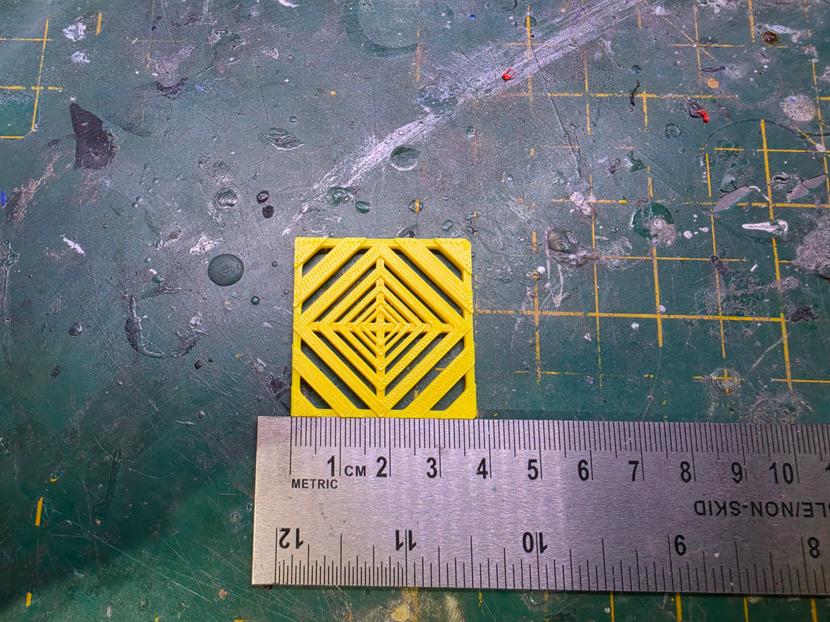 1/18 Scale Tuff Tile Flooring for Dioramas (YELLOW)