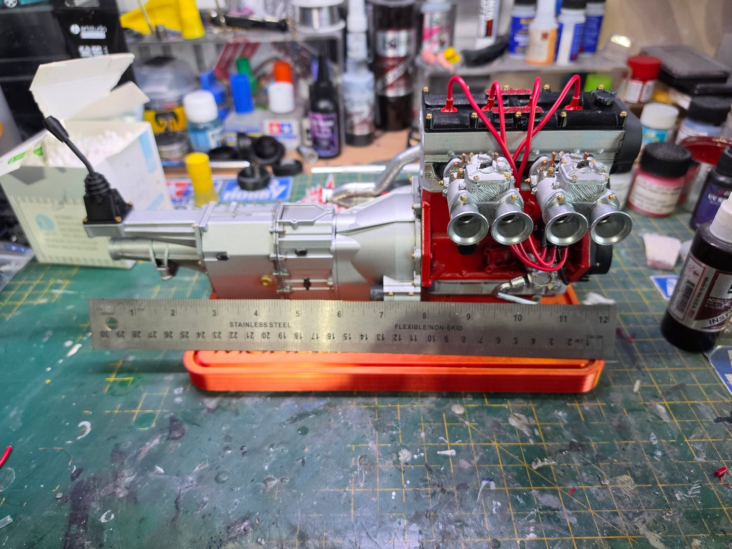 1/4 Scale 3D PRINTED FORD BDA Engine And Gearbox For DESK DISPLAY Or GIFT KIT