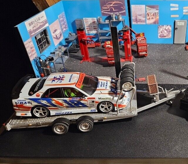 1/24 Brian James Autotransporter-Anhänger 3D-Harz-Modellbausatz